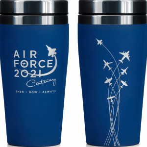 Bringing 100 years of the Air Force together in an easy to transport and highly functional travel mug. Perfect for that much needed shot of caffeine in the morning. Soft touch feel to make handling feel like an F-35.